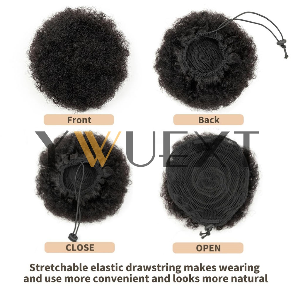 Afro Puff Trekkoord Paardensta - Drawstring Afro Curly Puff Ponytail recensie en prijs