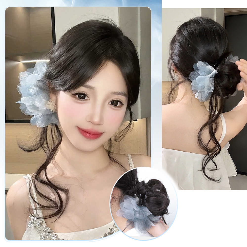 Synthetisch kort golvend krull - Claw Clip Messy Bun Hair Piece recensie en prijs