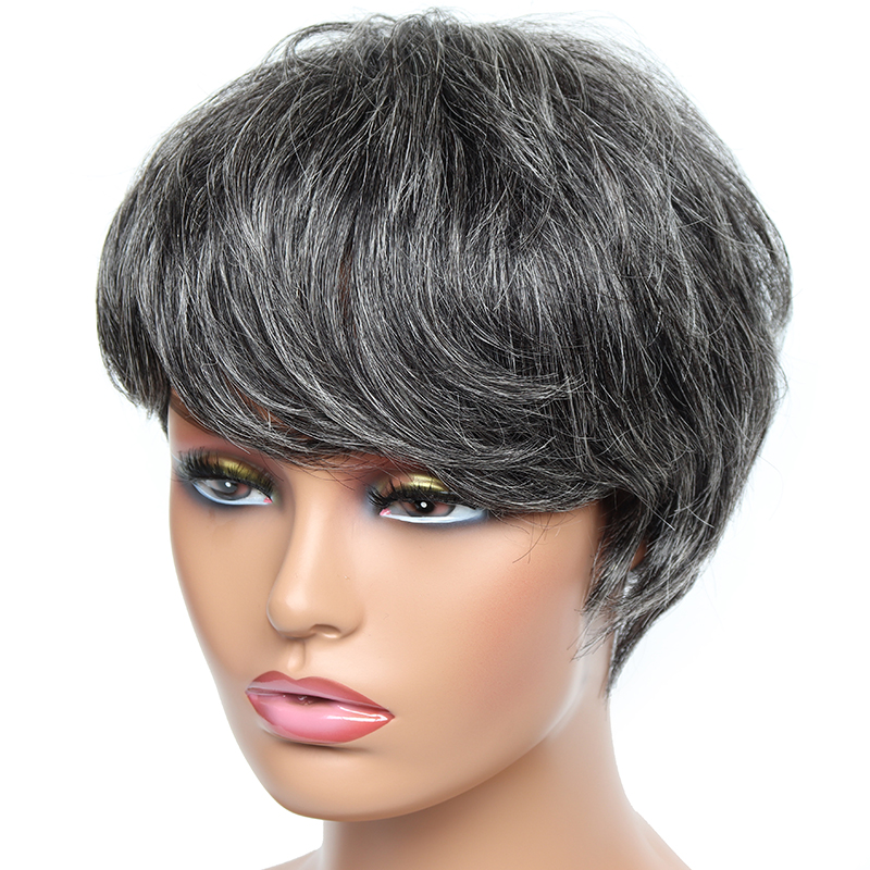 Goedkope Korte Pruik Steil Men - Short Pixie Cut Wig Human Hair Cheap recensie en prijs