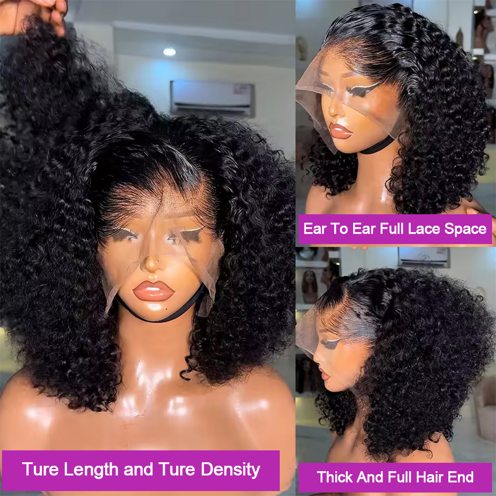 Water Wave Pre Cut Glueless Hu - Pre Parted 13X4 Lace Front Bob Wig recensie en prijs