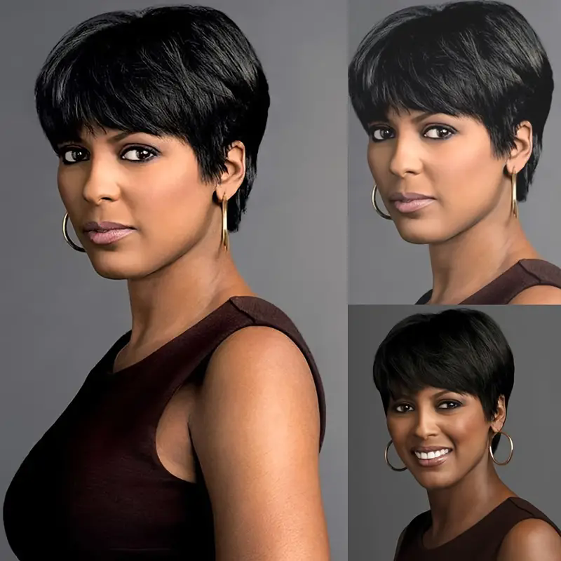 Kort Pixie Haarwerk van Echt H - Short Pixie Cut Wig Human Hair Cheap recensie en prijs