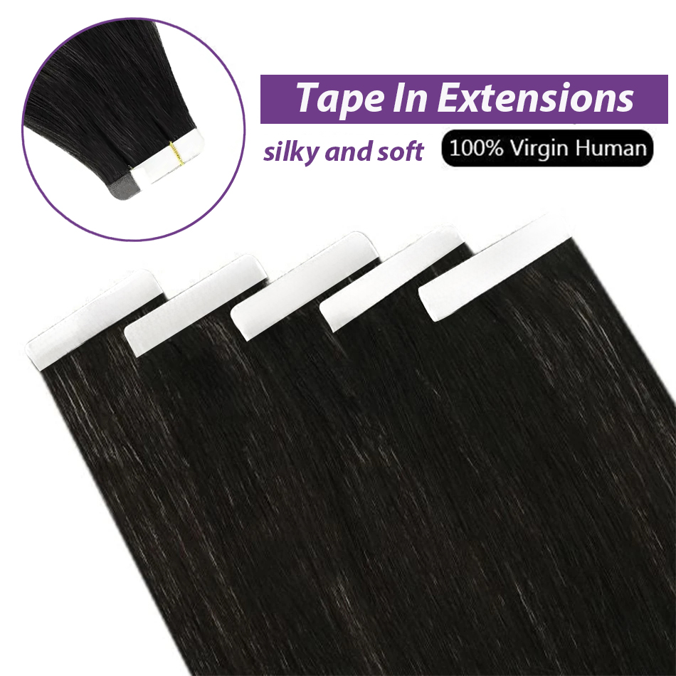 Rechte Tape In Hair Extensions - Invisible Tape In Extensions Real Hair recensie en prijs