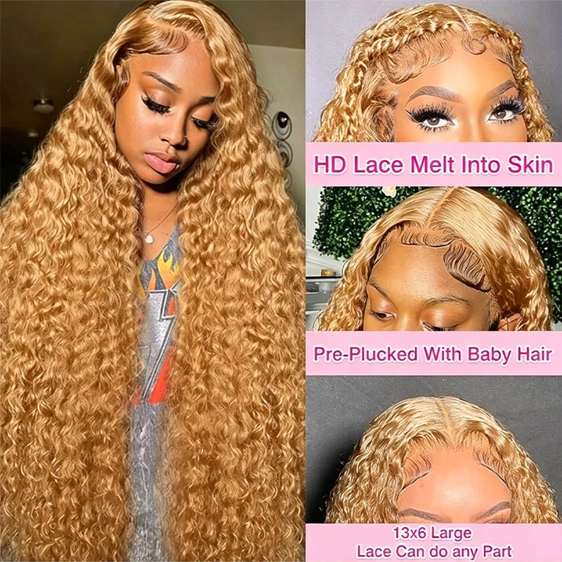 34 38 inch honingblonde pruik  - Human Hair Wigs recensie en prijs