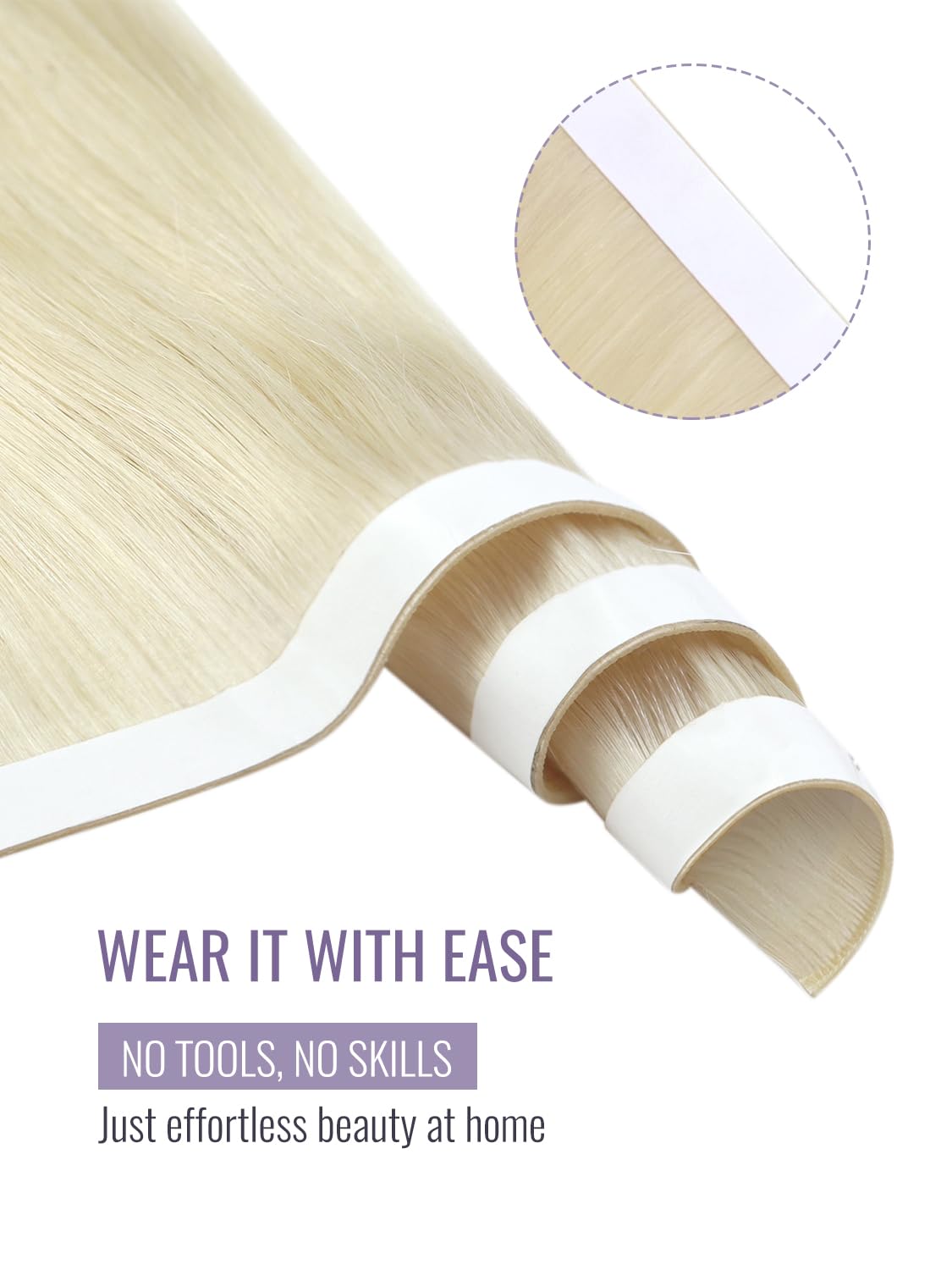 Moresoo Tape in Inslag Hair Ex - Invisible Tape In Extensions Real Hair recensie en prijs