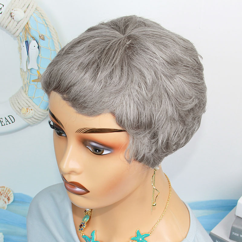 Korte, rechte pruiken van mens - Short Pixie Cut Wig Human Hair Cheap recensie en prijs