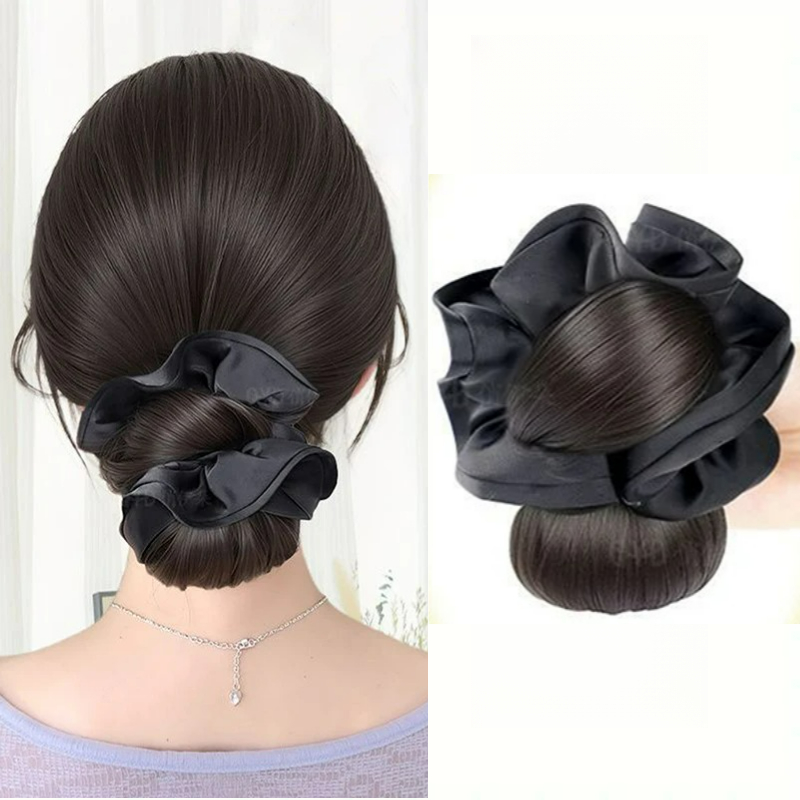 Nieuwe synthetische satijnen h - Claw Clip Messy Bun Hair Piece recensie en prijs
