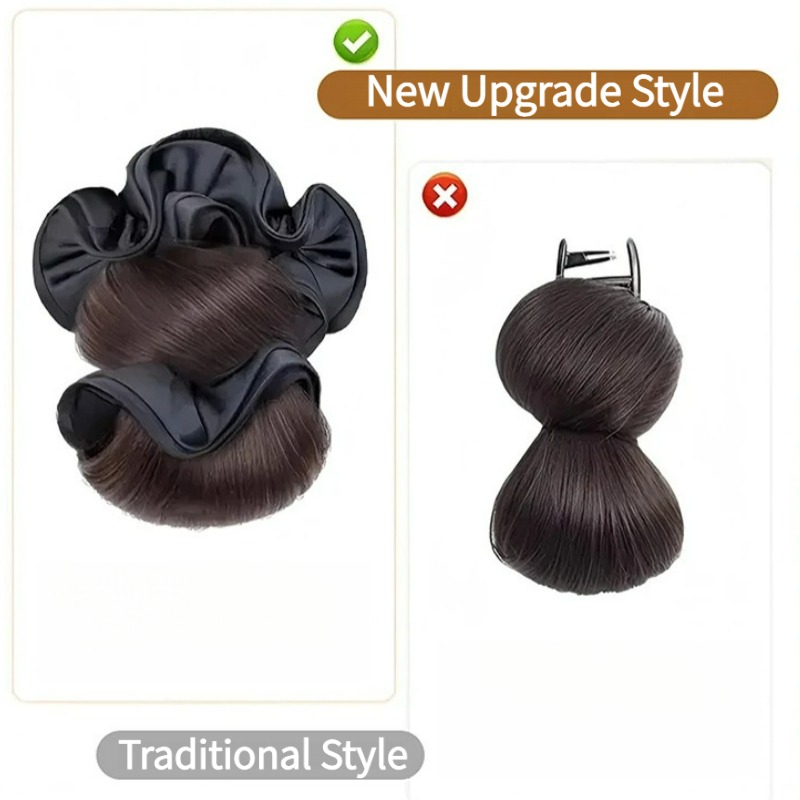 Nieuwe synthetische satijnen h - Claw Clip Messy Bun Hair Piece recensie en prijs