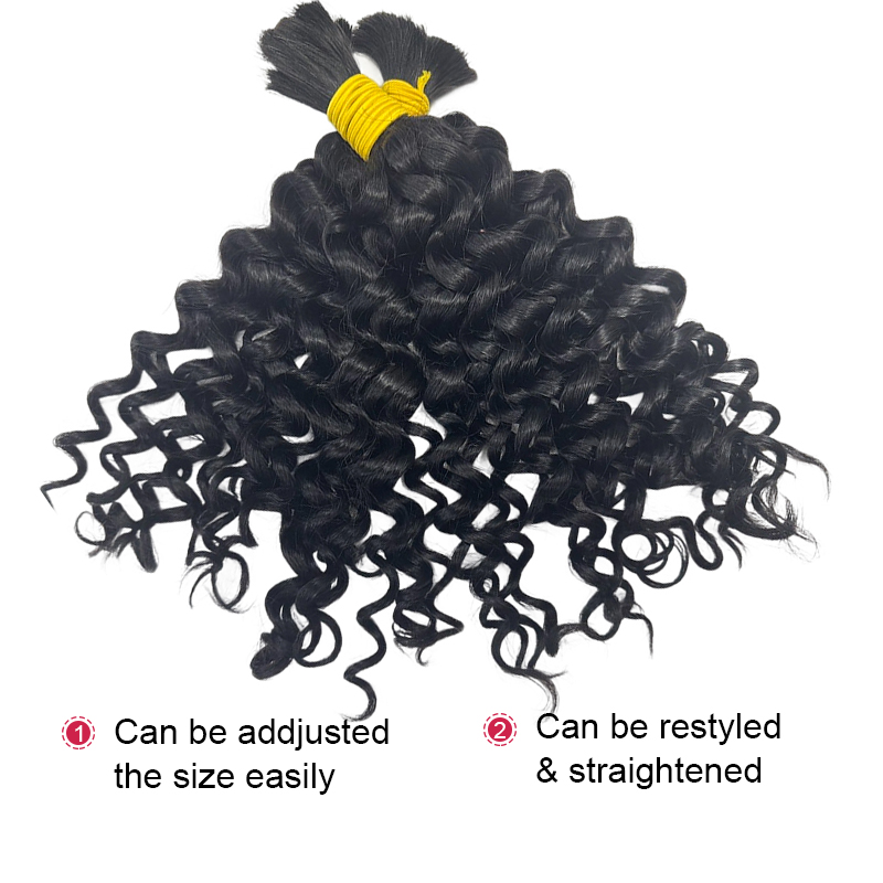 Watergolf bulk menselijk haar  - Water Wave Bulk Human Hair For Braiding recensie en prijs