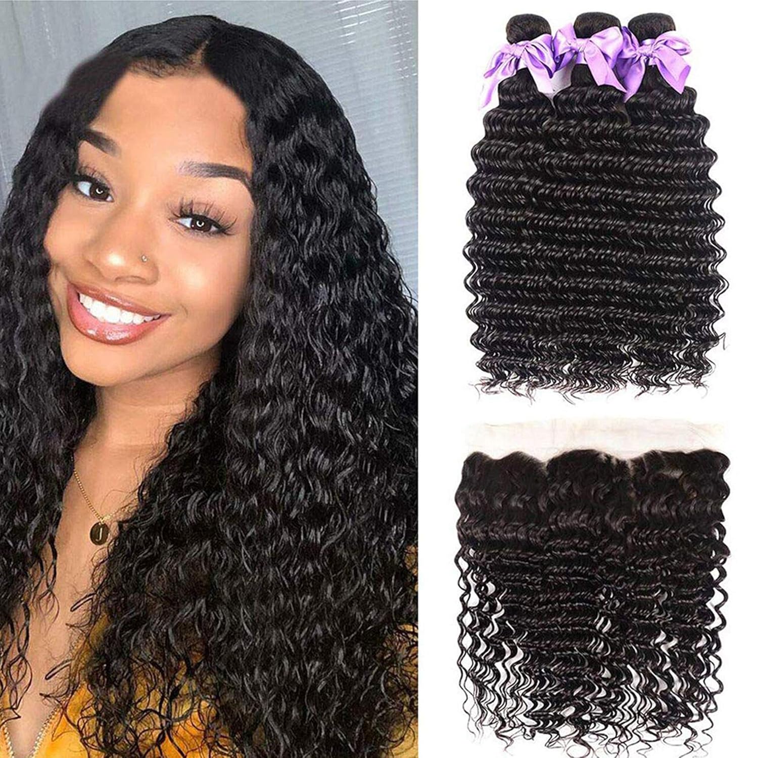 Diepe Golf Menselijk Haar Bund - Deep Wave 3 Bundles With Closure recensie en prijs