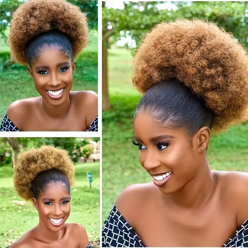 1pc Dames 10-inch Afro Kinky K - Drawstring Afro Curly Puff Ponytail recensie en prijs