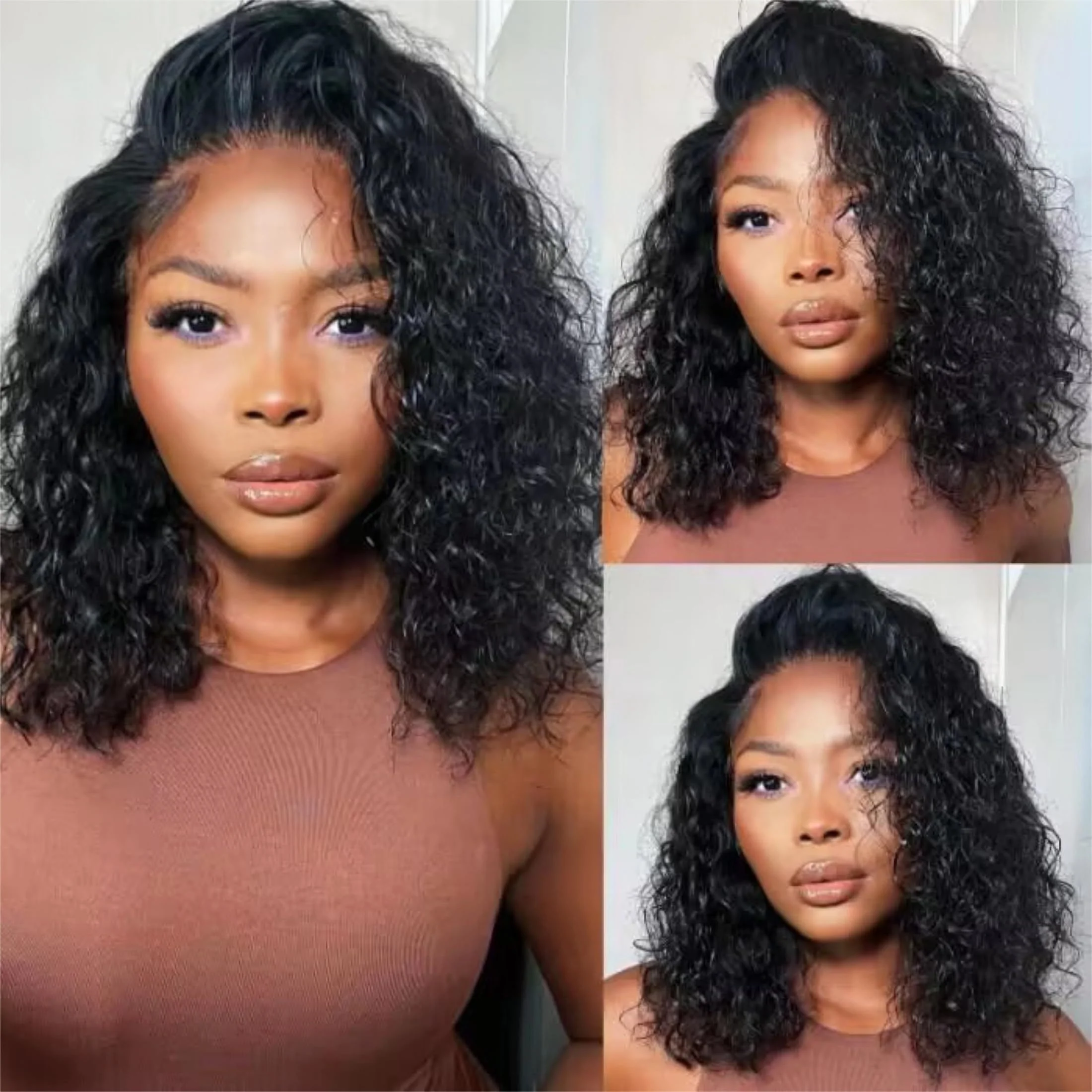8-14 inch korte krullende wave - Glueless Wear And Go Human Hair Wig recensie en prijs