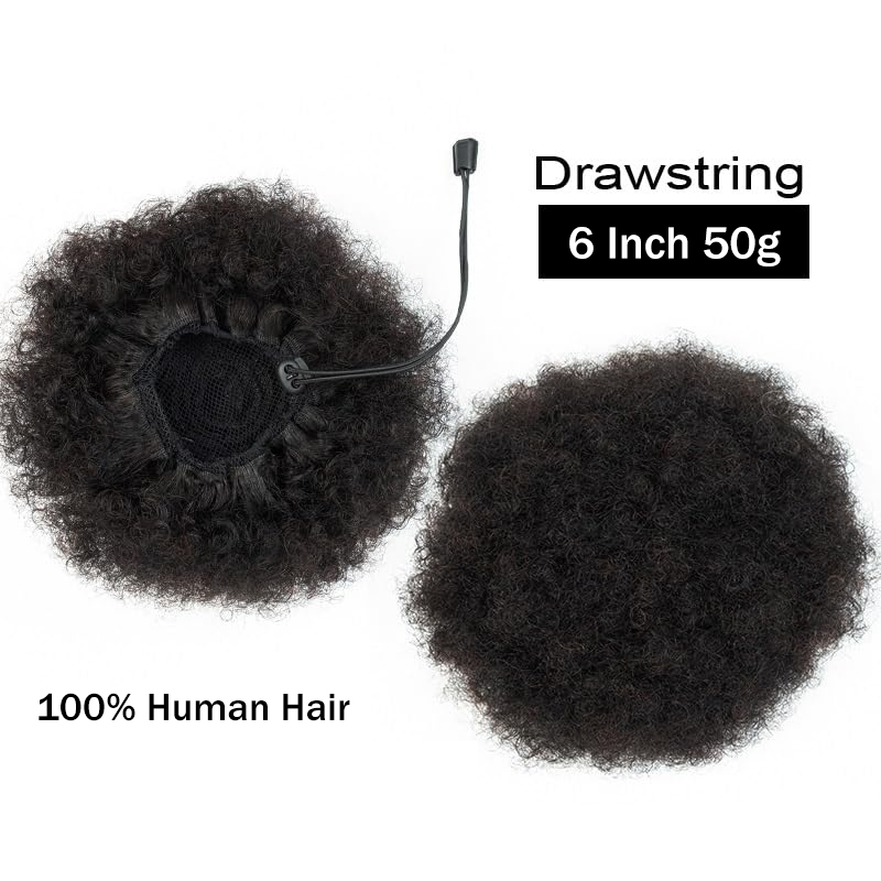 Afro Kinky Rookwolken 100% Men - Drawstring Afro Curly Puff Ponytail recensie en prijs